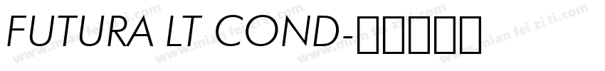 FUTURA LT COND字体转换
